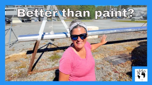 Ep56 - Restoring Our Sailboat’s Aluminum | Nyalic Finish & a Scary Accident in the Boatyard