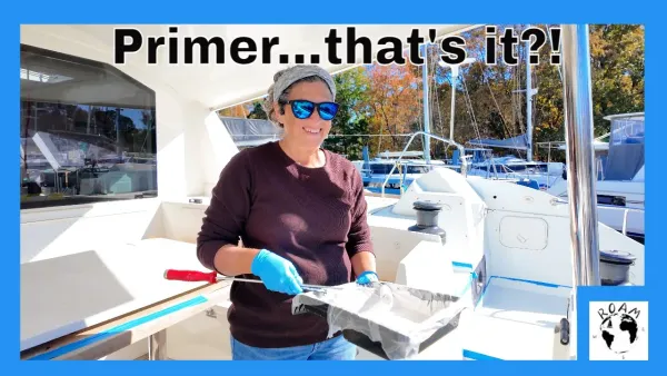 EP58 - Refit Reality Check | Cold Weather Ends Our Deck Painting Progress